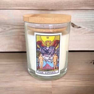 The Lovers Tarot Card Candle~Lavender Eucalyptus